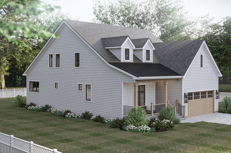 House Blueprint - Exterior - Other Elevation 2 for Farmhouse House Plan #455-772 - 3 bed, 2.5 bath