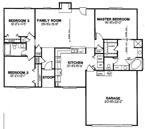 House Design - Country Floor Plan - Main Floor Plan #30-307