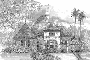 Home Plan - Exterior - Front Elevation for Country House Plan #301-146 - 3 bed, 2 bath