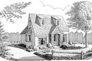 Colonial Style House Plan - 1 Beds 1 Baths 717 Sq/Ft Plan #410-249 