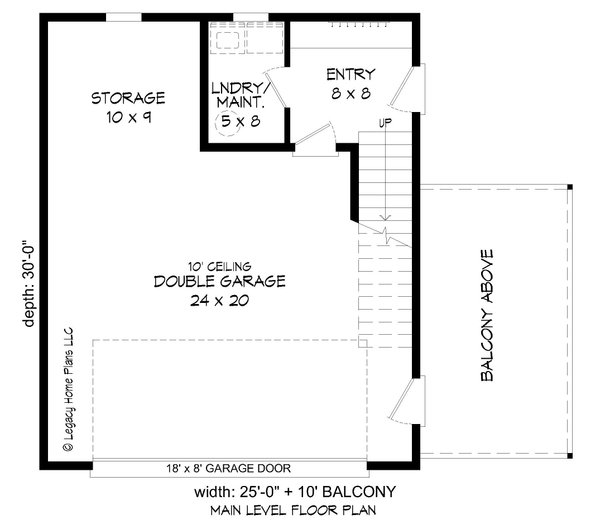 Contemporary Floor Plan - Main Floor Plan #932-597