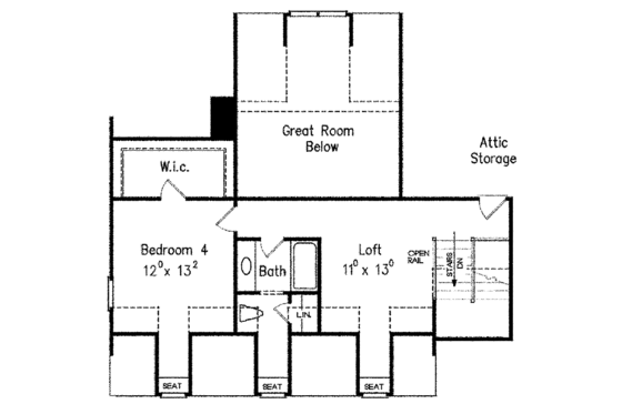 Floor Plan - Other Floor for Country House Plan #927-402 - 3 bed, 2.5 bath