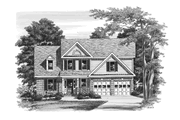 Colonial Style House Plan - 3 Beds 2.5 Baths 1635 Sq/Ft Plan #927-750 