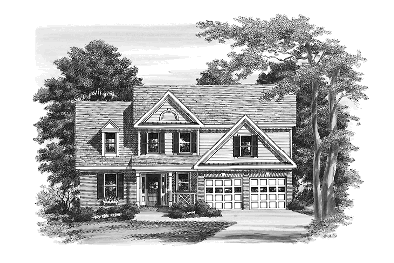 Home Plan - Exterior - Front Elevation 3 for Colonial House Plan #927-750 - 3 bed, 2.5 bath