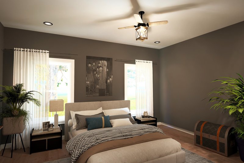 House Plan Design - Interior - Master Bedroom 2 for Farmhouse House Plan #44-275 - 3 bed, 2 bath