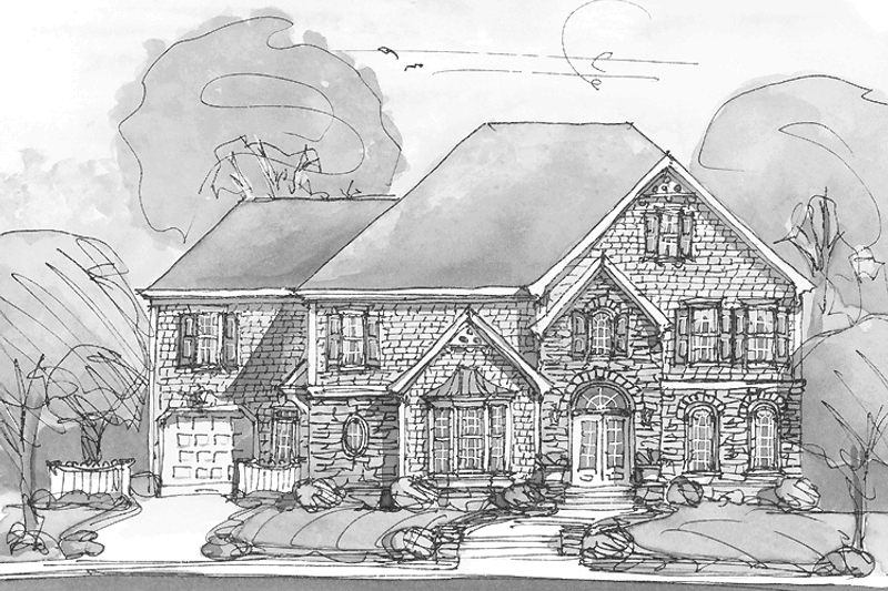 Dream House Plan - Country Exterior - Front Elevation Plan #429-297