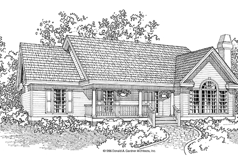 House Design - Country Exterior - Front Elevation Plan #929-387