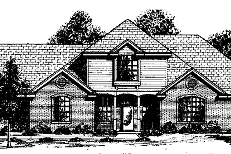 Home Plan - Exterior - Front Elevation 3 for Traditional House Plan #52-261 - 3 bed, 2.5 bath