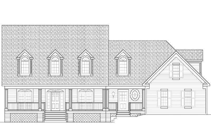 Dream House Plan - Colonial Exterior - Front Elevation Plan #328-429