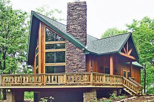 Exterior - Front Elevation 3 for Cabin House Plan #314-285 - 3 bed, 3 bath