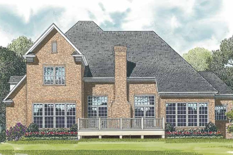 House Design - Exterior - Rear Elevation for Traditional House Plan #453-526 - 4 bed, 2.5 bath