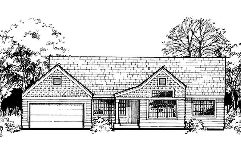 Home Plan - Ranch Exterior - Front Elevation Plan #320-750