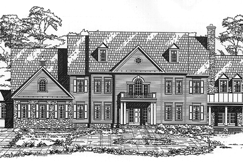 House Blueprint - Country Exterior - Front Elevation Plan #953-127