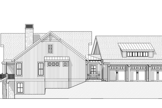 Exterior - Other Elevation 1 for Country House Plan #901-17 - 4 bed, 3.5 bath