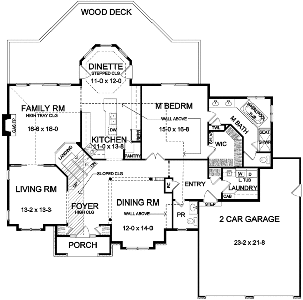 House Plan Design - Classical Floor Plan - Main Floor Plan #328-436
