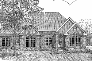 Architectural House Design - Country Exterior - Front Elevation Plan #968-25