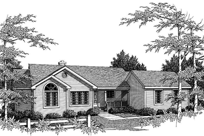 Home Plan - Country Exterior - Front Elevation Plan #456-68