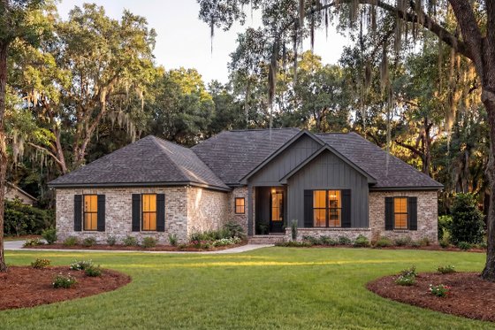 Exterior - Front Elevation 3 for Farmhouse House Plan #430-425 - 4 bed, 2 bath