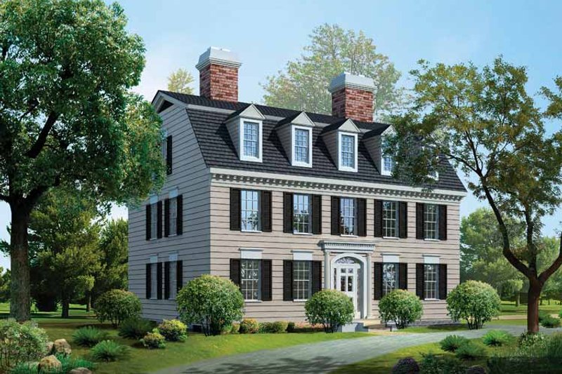 Architectural House Design - Classical Exterior - Front Elevation Plan #72-818