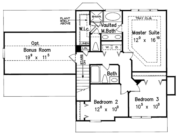 Dream House Plan - Country Floor Plan - Upper Floor Plan #927-49