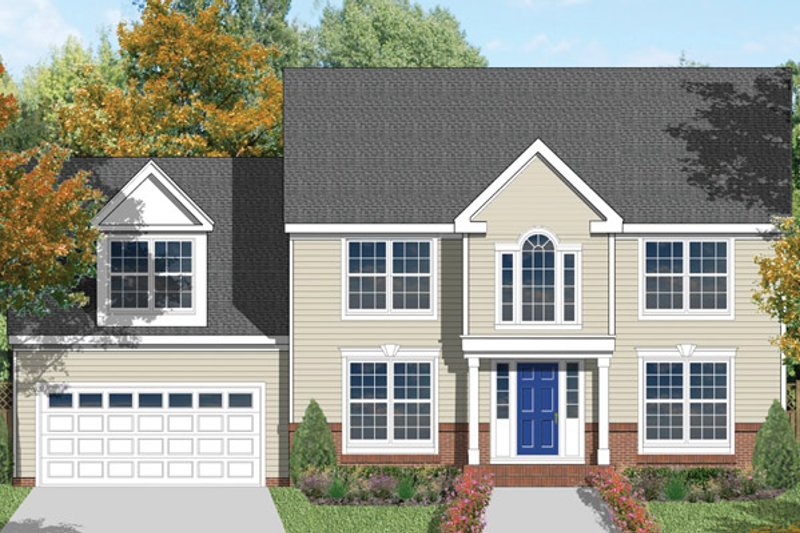Home Plan - Colonial Exterior - Front Elevation Plan #1053-2