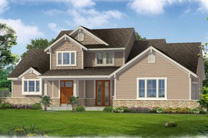 Country Exterior - Front Elevation Plan #46-519