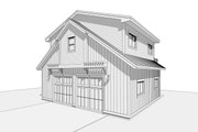 Farmhouse Style House Plan - 1 Beds 1 Baths 758 Sq/Ft Plan #1099-2 