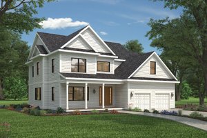 Farmhouse Exterior - Front Elevation Plan #497-16