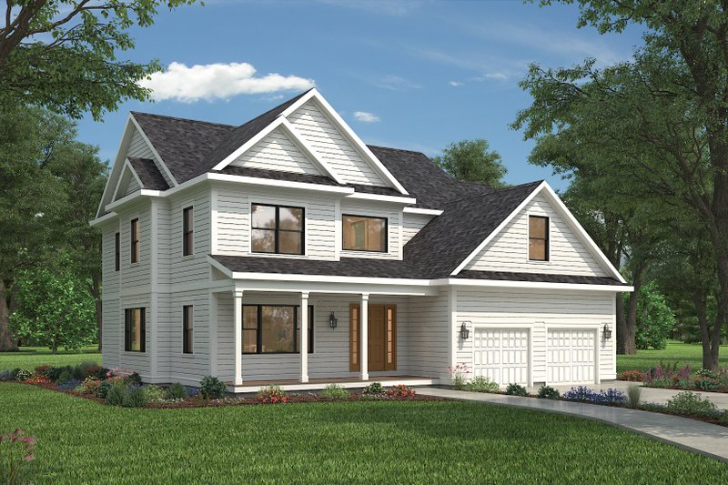 Farmhouse Style House Plan - 4 Beds 3.5 Baths 3370 Sq/Ft Plan #497-16