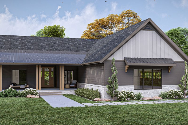 Home Plan - Modern Exterior - Front Elevation Plan #455-499