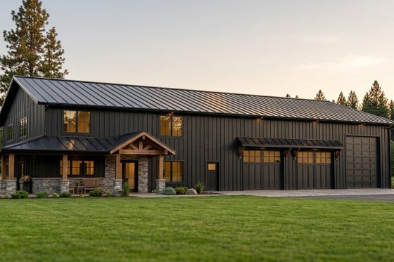 Three-Car Garage with Shop