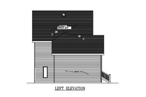 Exterior - Other Elevation 1 for Country House Plan #138-320 - 3 bed, 1.5 bath