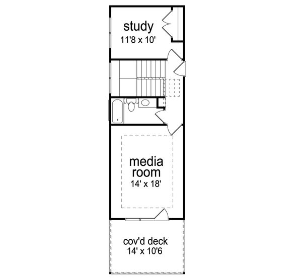 Home Plan - Traditional Floor Plan - Upper Floor Plan #84-610