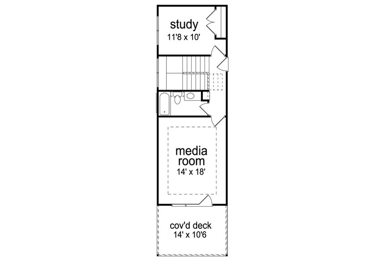 Dream House Plan - Floor Plan - Upper Floor for Traditional House Plan #84-610 - 3 bed, 3 bath