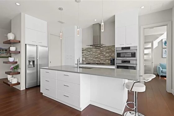 Interior - Kitchen 2 for Contemporary House Plan #548-39 - 3 bed, 3.5 bath