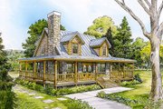 Cabin Style House Plan - 3 Beds 2 Baths 1479 Sq/Ft Plan #140-121 