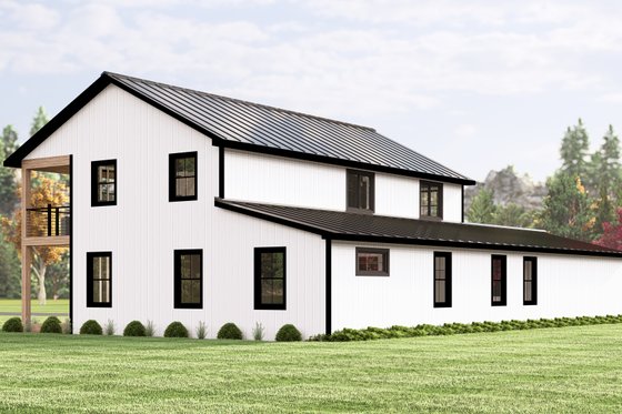 Exterior - Rear Elevation for Barndominium House Plan #1064-338 - 4 bed, 2.5 bath