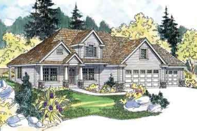 Architectural House Design - Farmhouse Exterior - Front Elevation Plan #124-517