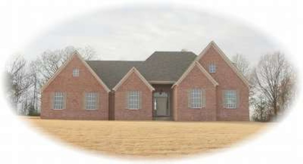 Exterior - Front Elevation 2 for European House Plan #81-1160 - 3 bed, 2.5 bath