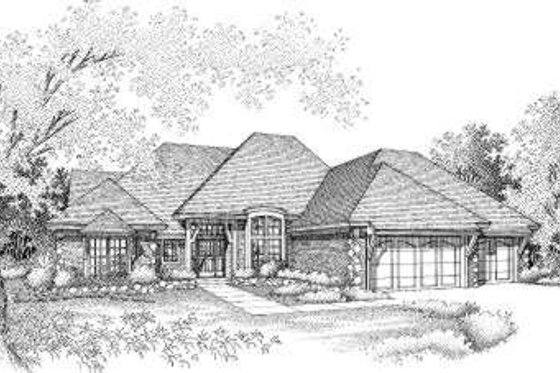 Exterior - Front Elevation House Plan #310-120 - 4 bed, 3 bath