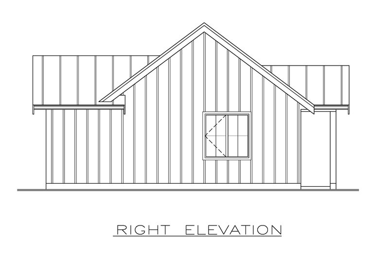 Home Plan - Exterior - Other Elevation 1 for Farmhouse House Plan #1100-172 - 2 bed, 1 bath