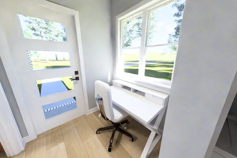 House Blueprint - Interior - Entry for Modern House Plan #513-2446 - 2 bed, 2 bath