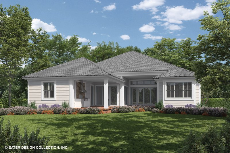 Dream House Plan - Exterior - Rear Elevation for Ranch House Plan #930-470 - 3 bed, 3.5 bath