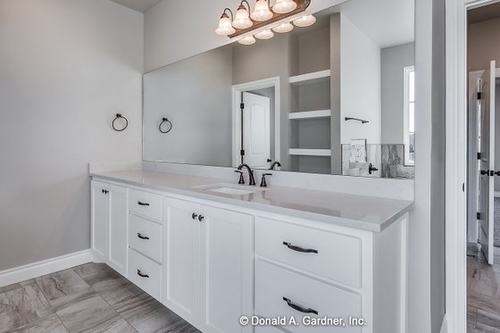 Interior - Master Bathroom 1 for Farmhouse House Plan #929-1070 - 4 bed, 3 bath