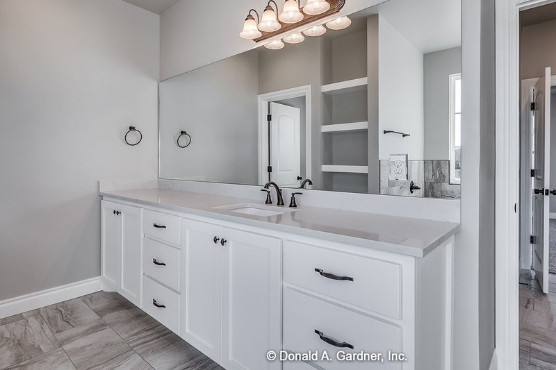 Architectural House Design - Interior - Master Bathroom 1 for Farmhouse House Plan #929-1070 - 4 bed, 3 bath