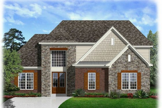 Exterior - Front Elevation House Plan #329-368 - 4 bed, 2.5 bath
