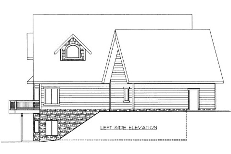Home Plan - Exterior - Other Elevation for Bungalow House Plan #117-626 - 4 bed, 5 bath