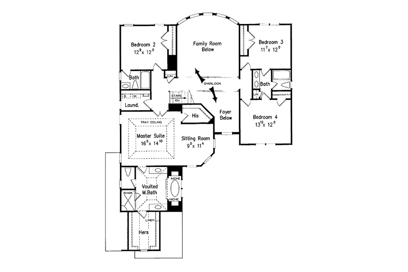 Dream House Plan - Floor Plan - Upper Floor for Country House Plan #927-654 - 5 bed, 4.5 bath