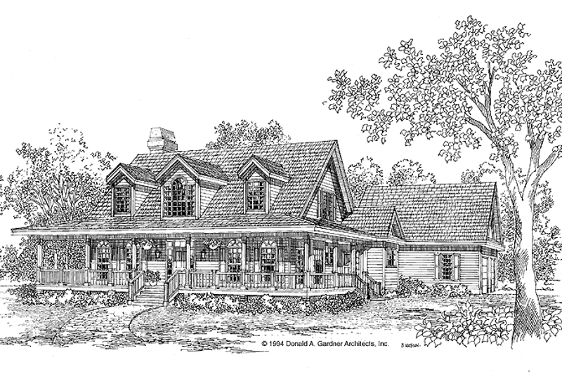 Dream House Plan - Country Exterior - Front Elevation Plan #929-187