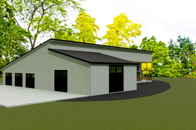 House Blueprint - Photo 3 for Barndominium House Plan #1109-27 - 3 bed, 2.5 bath